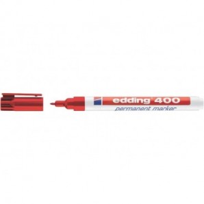 Marcatore permanente edding 400 punta conica 1 mm rosso 4-400002_758830