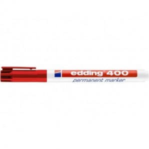 Marcatore permanente edding 400 punta conica 1 mm rosso 4-400002_758830