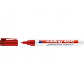 Marcatore permanente edding 400 punta conica 1 mm rosso 4-400002_758830