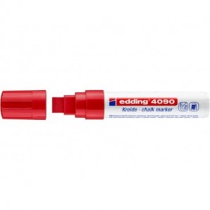 Marcatore a gesso liquido edding 4090 punta scalpello 4-15 mm rosso 4-4090002_300819