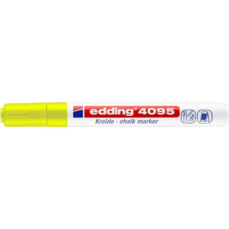 Marcatore a gesso liquido edding 4095 punta conica 2-3 mm giallo fluorescente 4-4095065_300840