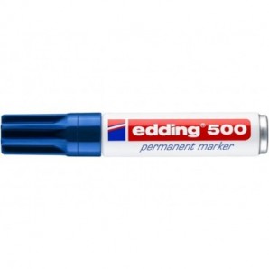 Marcatore permanente edding 500 punta scalpello 2-7 mm blu 4-500003_698091