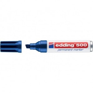 Marcatore permanente edding 500 punta scalpello 2-7 mm blu 4-500003_698091