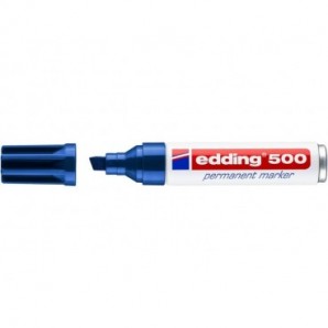 Marcatore permanente edding 500 punta scalpello 2-7 mm blu 4-500003_698091