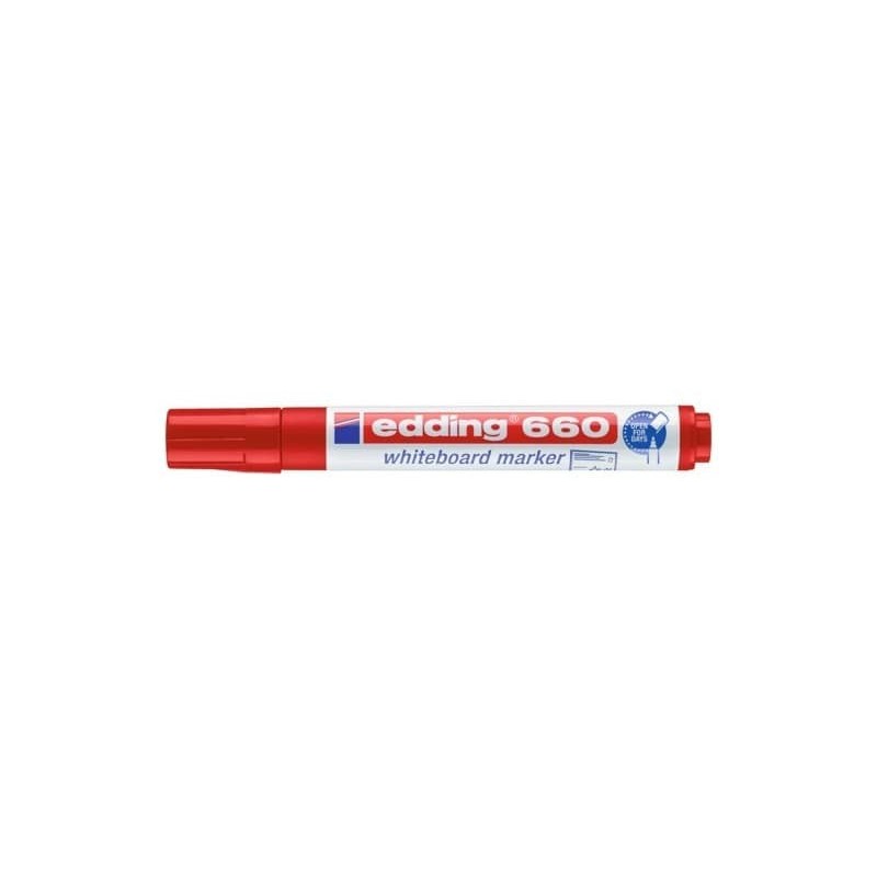 Marcatore per lavagne bianche edding 660 punta conica 1,5-3 mm rosso 4-660002_383703