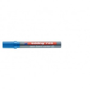 Marcatore Neon per lavagne edding 725 punta scalpello 2-5 mm blu fluorescente 4-725063_269462