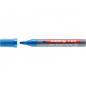 Marcatore Neon per lavagne edding 725 punta scalpello 2-5 mm blu fluorescente 4-725063_269462