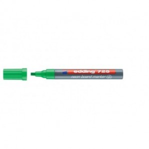 Marcatore Neon per lavagne edding 725 punta scalpello 2-5 mm verde fluorescente - 4-725064_269470