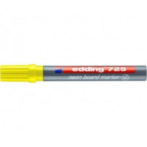 Marcatore Neon per lavagne edding 725 punta scalpello 2-5 mm giallo fluorescente - 4-725065_269488