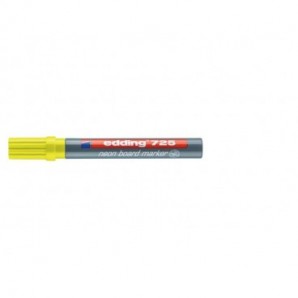 Marcatore Neon per lavagne edding 725 punta scalpello 2-5 mm giallo fluorescente - 4-725065_269488