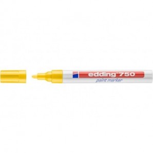 Marcatore a vernice edding 750 punta conica 2-4 mm giallo 4-750005_426802