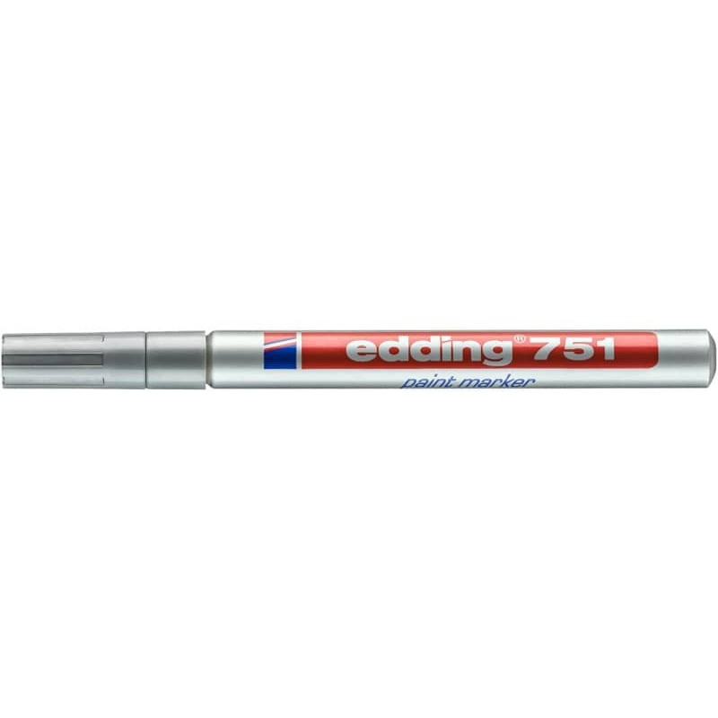 Marcatore a vernice edding 751 punta conica 1-2 mm argento 4-751054_015713