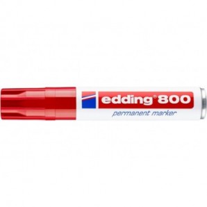 Marcatore permanente edding 800 punta scalpello 4-12 mm rosso 4-800002_759747