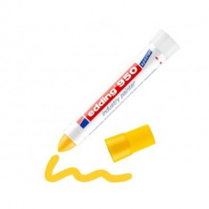 Marcatore a cera edding 950 punta conica 10 mm giallo 4-950005_943463