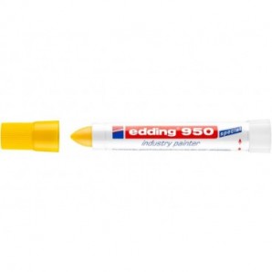 Marcatore a cera edding 950 punta conica 10 mm giallo 4-950005_943463