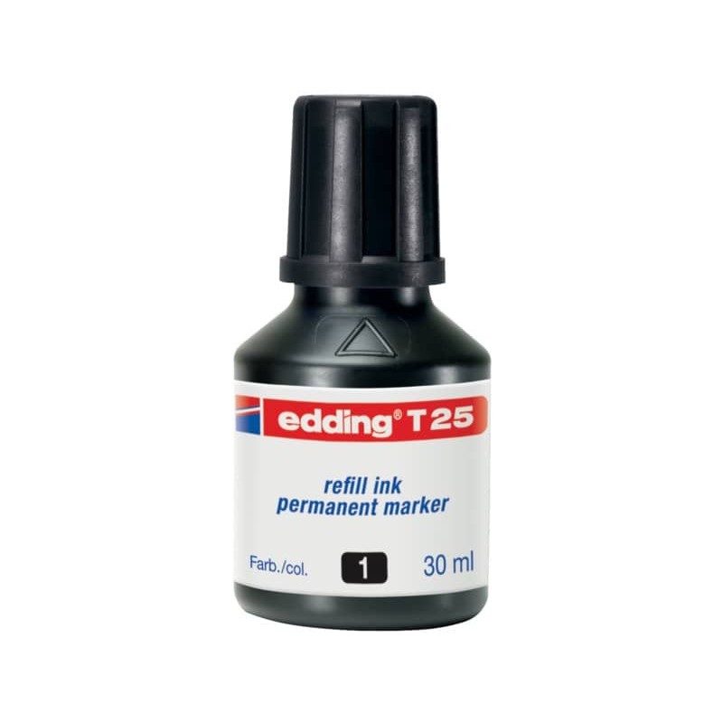 Inchiostro permanente per ricarica edding T 25 nero 4-T25001