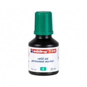 Inchiostro permanente per ricarica edding T 25 verde - 30 ml 4-T25004