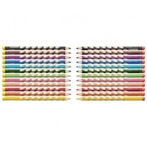 Matite colorate Stabilo EASYcolors per mancini assortiti astuccio da 12 - 331/12_284112