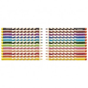 Matite colorate Stabilo EASYcolors per mancini assortiti astuccio da 12 - 331/12_284112