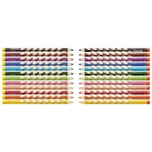 Matite colorate Stabilo EASYcolors per destrorsi assortiti astuccio da 12 - 332/12_284120