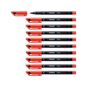 Penna Stabilo OHPen universal Superfine (S) 0,4 mm rosso 841/40_943451