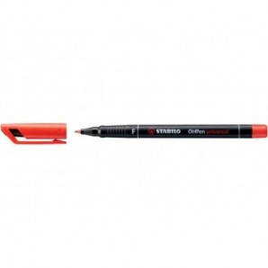 Penna Stabilo OHPen universal Fine (F) 0,7 mm rosso 842/40_943454
