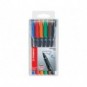 Penne Stabilo OHPen universal Fine (F) 0,7 mm assortiti astuccio da 6 - 842/6_163891