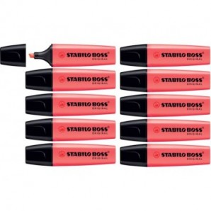 Evidenziatore Stabilo Boss Original 2-5 mm rosso 70/40_787967