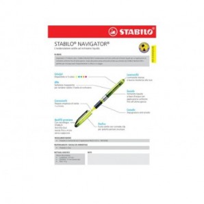 Evidenziatore Stabilo Navigator 1-4 mm verde 545/33_178611