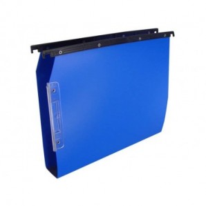 Cartelle sospese laterali per armadi CARTESIO PP 39 cm fondo a U 3 cm blu Conf. 25 pezzi - 514 M Beta 3 -A3_084265