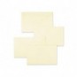 Biglietti con busta Ellebi - Sadoch Ivory \\"formato 9\\" 9x14 cm avorio Conf. 100 pezzi - 8319AVO_131524