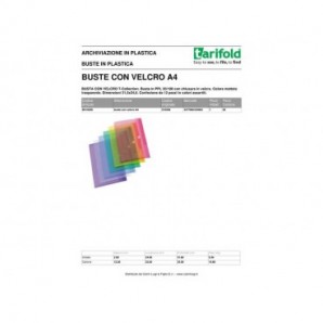 Buste con velcro Tarifold® T-Collection A4 conf. 12 buste - 510209_602584