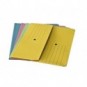 Cartelline con tasca 4Mat A4 in carta woodstock 225 g/m² dorso 3 cm blu conf. da 10 pezzi - 3240 01_859638