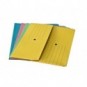 Cartelline con tasca 4Mat A4 in carta woodstock 225 g/m² dorso 3 cm giallo conf. da 10 pezzi - 3240 04_859662