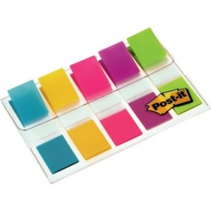 Segnapagina removibili Post-it® Index Mini con dispenser brillanti assortiti 5 confezioni da 20 - 683-5CBEU_310332