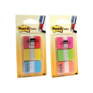 Segnapagina removibii Post-it® Index Strong colori classici 3 blocchetti da 22 - 686-RYBEU_173065