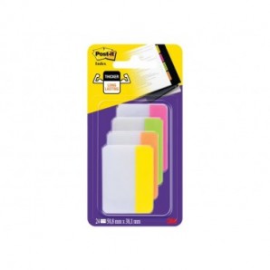 Segnapagina removibili Post-it® Index Strong bordi assortiti per archivio 4 blocchetti da 6 - 686-PLOY-EU_136939