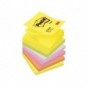 Foglietti colorati Post-it® Ricarica Z-Notes Super Sticky neon assortiti cf. 6 blocchetti da 100 ff - R330-NR