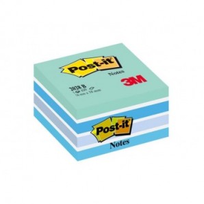 Foglietti riposizionabili Post-it® Notes Cubo 76x76 mm 450 ff blu pastello 2028-B_045453