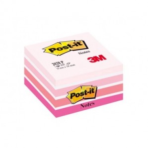 Foglietti riposizionabili Post-it® Notes Cubo 76x76 mm 450 ff rosa pastello 2028-P_045410