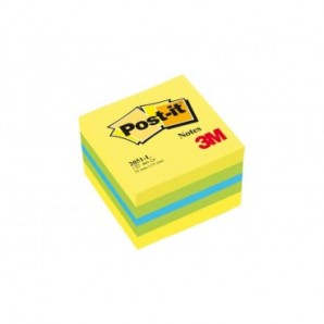 Foglietti riposizionabili colorati Post-it® Notes Minicubo 51x51 mm giallo 400 ff - 2051-L_173111