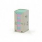 Foglietti Post-it® Notes carta riciclata 76x76mm assort pastello Torre da 16 blocchetti da 100 ff - 654-1RPT_766732
