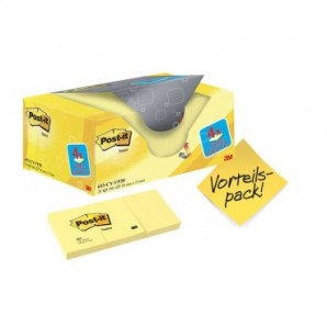 Foglietti riposizionabili Post-it® Notes giallo Canary™ Value Pack 16+4 GRATIS - 653-VP20_308876