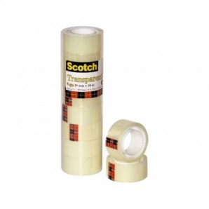 Nastro adesivo Scotch® 550 19 mm x 10 m trasparente torre da 8 rotoli 550-1910