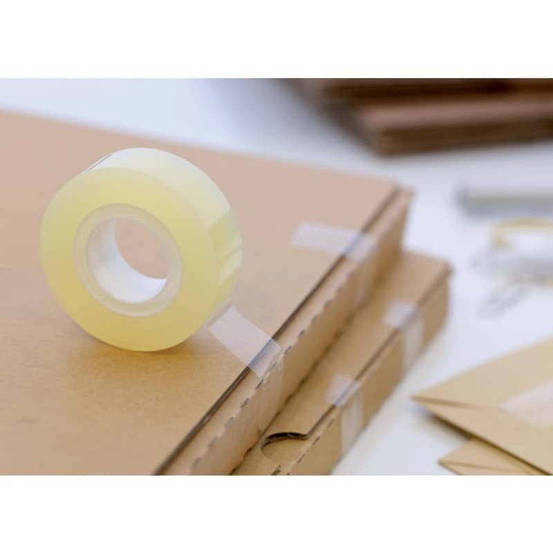 Nastro In Tessuto Premium 19mm X 9.14m - Adesivo Forte, Senza Residui, 10 Rotoli, Multiuso