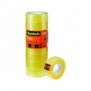 Nastro adesivo Scotch® 508 15 mm x 33 m trasparente torre da 10 rotoli 508-1533S_058542