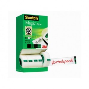 SCOTCH® - 7100029279 - Nastro adesivo 550 19 mm x 10 m trasparente torre da  8 rotoli 550-1910 - 3134375305150