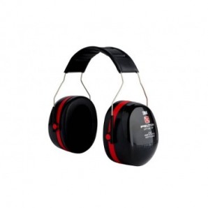 Cuffie auricolari 3M nero/rosso Optime III_399243