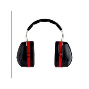 Cuffie auricolari 3M nero/rosso Optime III_399243