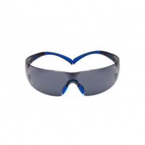 Occhiali di protezione 3M SecureFit™ 400 montatura Scotchgard™ anti nebbia - lenti grigie blu/grigio - SF402SGAF-BLU